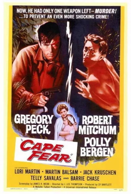 71994 Cape Fear Movie Gregory Peck, Robert Mitchum Wall 36x24 POSTER Print