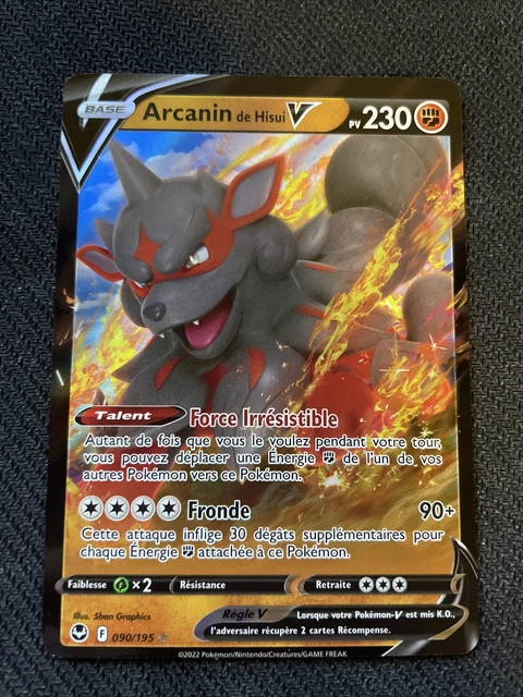 Arcanin De Hisui V - Pokemon 090/195 Eb12 Tempete Argentee Neuf Fr