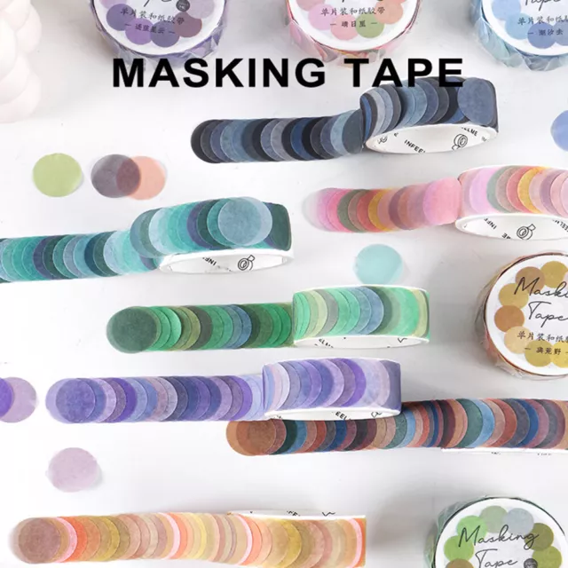 Masking tape Round Stickers Label Colorful Dots Washi Tapes Adhesive Tape