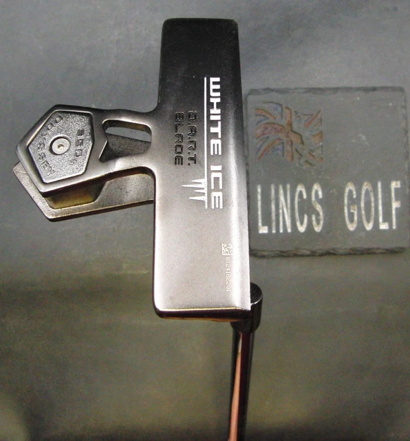Odyssey White Ice Dart Blade 350g Putter 87cm Length Steel Shaft Psyko Grip +H/C Odyssey White Ice Dart Blade 350g Putter 87cm Length Steel Shaft Psyko Grip +H/C