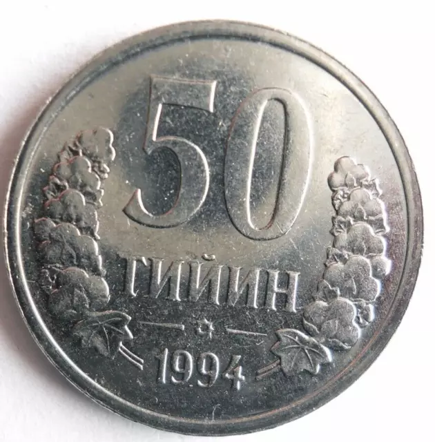 1994 Uzbekistán 50 Tyin - Excelente Moneda Bin #360