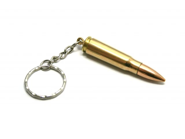 7.62X39 KALASHNIKOV CARTRIDGE keychain original FMJ bullet, AK47 ammo ...