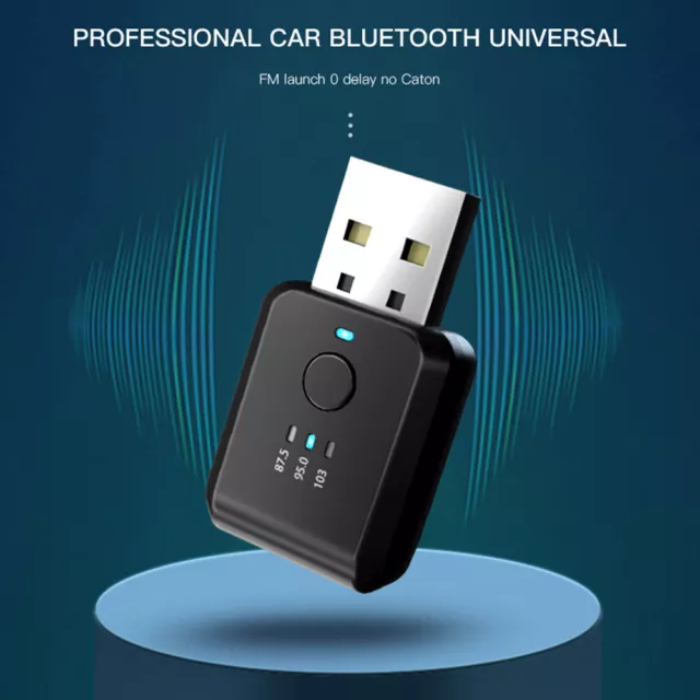 FM01 Bluetooth-Compatible 5.1 Receiver Wireless Car Radio USB FM Transmitter Kit