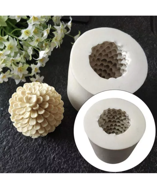 Candles Making Mold DIY 3D Christmas Pine Cone Silicone Candle Molds Beeswax