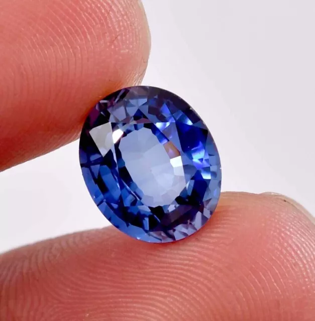 6.2 Ct+ Natural Blue Sapphire Oval  Sri Lanka Loose Untreated Gemstone Certified