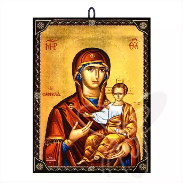 Ikone Muttergottes Sumela orthodox Zertifizierte Reproduktion aus Griechenland