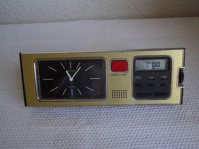 Ancien Réveil Seiko à Quartz - Occasion Fonctionnel