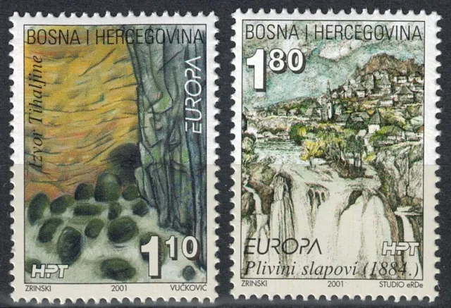 BOSNIA CROATA 2001 Europa 2v MNH**