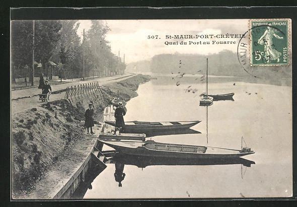 CPA St-Maur-Port-Creteil, vue de Ufer 1907