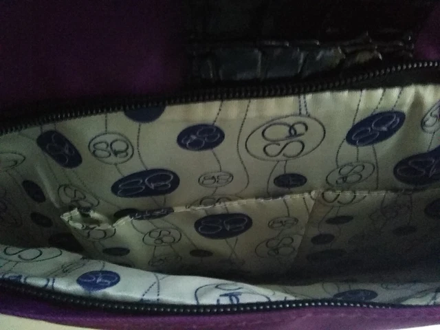 Samantha Brown Purple Nylon travel  tote bag NEW 2