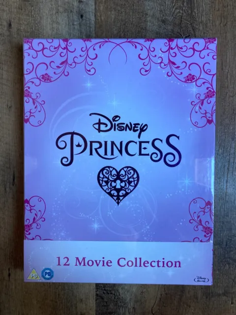 Disney Princess Complete Collection (Blu-ray, 12 Discs, UK Import, Region Free)