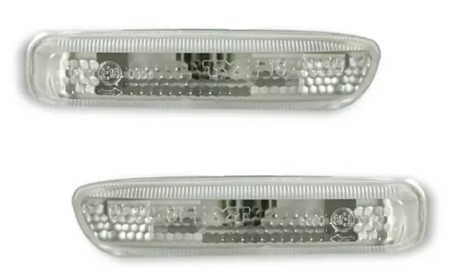 Seitenblinker Set für 3er BMW E46 Limousine Touring Coupe Cabrio Weiß Blinker