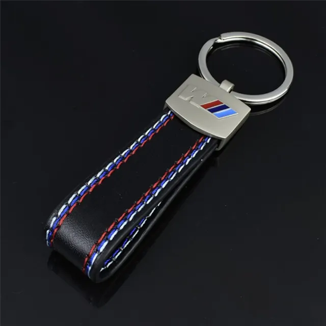 For BMW M SPORT M POWER  LEATHER METAL KEYRING KEY CHAIN 3