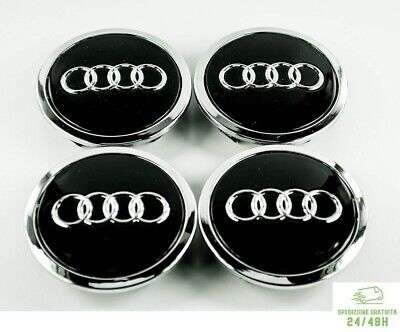 GMP 4 Tappi Coprimozzo per AUDI Cerchi in Lega compatibili GMP Atom Borchie Fregi 4B 