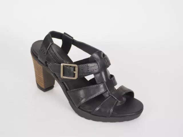 WOMENS TIMBERLAND EARTHKEEPERS 8138RM Black Leather Heeled Casual