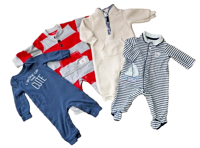 💙4~ Baby Boy 3 Months 1 piece Coverall/Rompers Very CUTE Little Me Carters