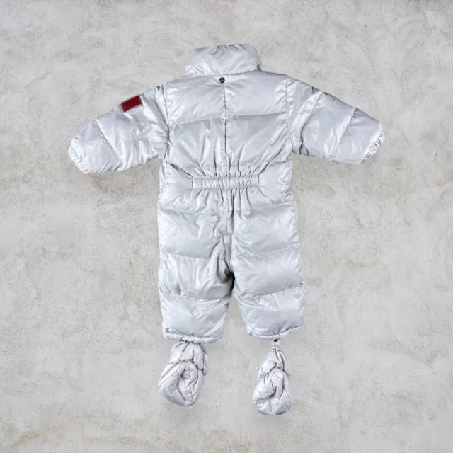 Moncler Baby Snowsuit Puffer Jacket Beige Feather Down Fill 6-9 Months 3