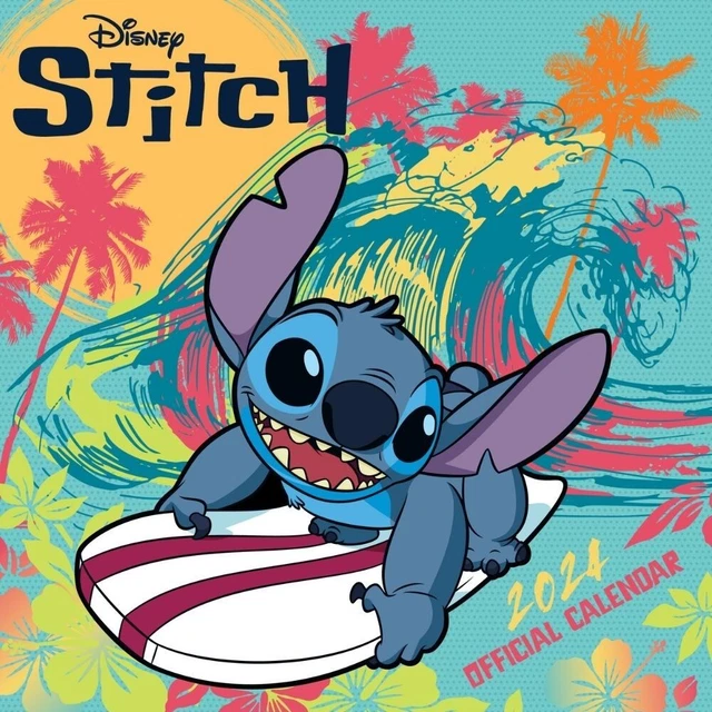 2024 CALENDAR, STITCH Disney Calendar, Month to View Large Wall