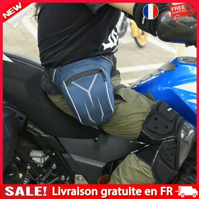 Motorcycle Drop Waist Leg Bag Thigh Belt Hip Bum Pack Waterproof Bags (Blue)