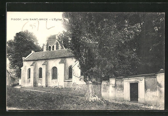 CPA Piscop, L´Eglise
