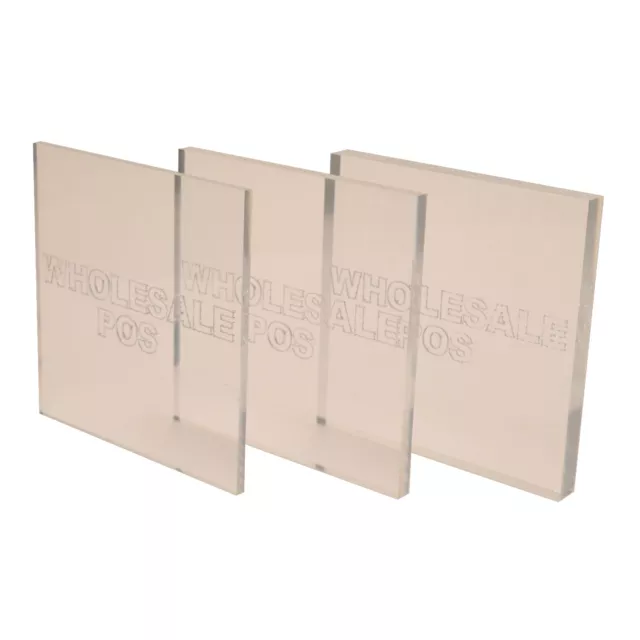 Perspex® Acrylic Clear Cut Sheet & Block 1mm - 50mm Thick 50mm To 600mm Squares