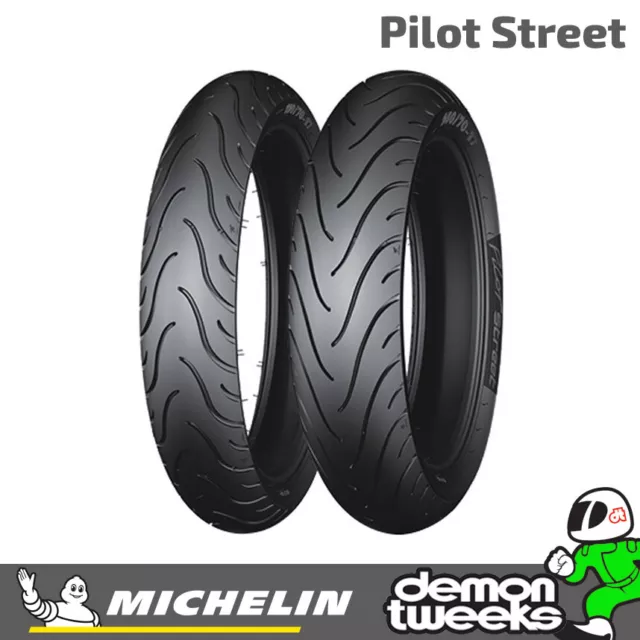 1 x Michelin Pilot Street 70 90 17 (43S) TL / TT Front Or Rear Motorcycle Tyre