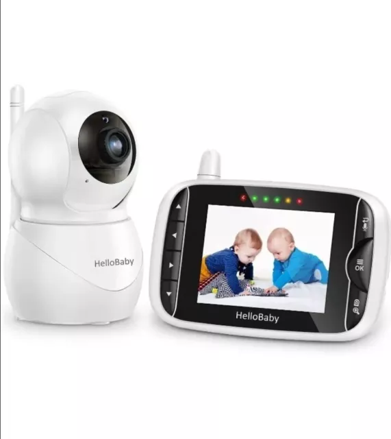 HelloBaby Monitor with Camera and Audio, IPS Screen LCD Display(HB66Pro) 3.2"