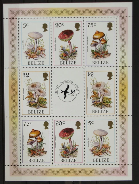 Belize 930-933 postfrisch Kleinbogen / Pilz #GH088