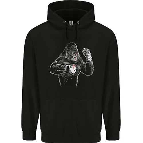 Felpa con cappuccio boxe gorilla MMA arti marziali miste pugile bambini