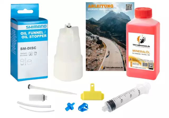 Entlüftungskit Service Kit XL für Shimano Scheibenbremsen inkl. 250ml Bremsflüss