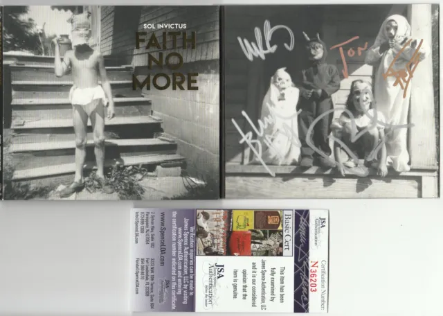 Signed Faith No More Autographed Sol Invictus Cd Certified Authentic Jsa #N36203