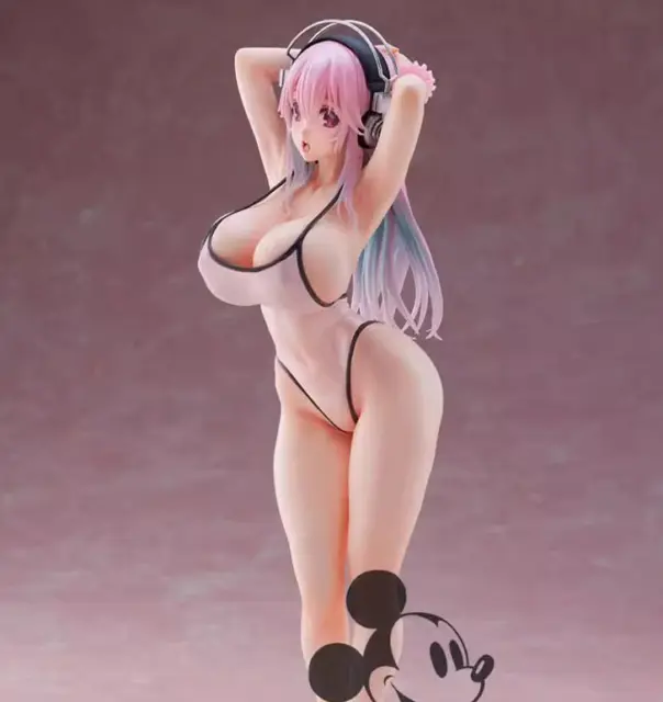 Anime toy Super Sonico White Swimsuit Ver. 1/7 Scale PVC  Figure New