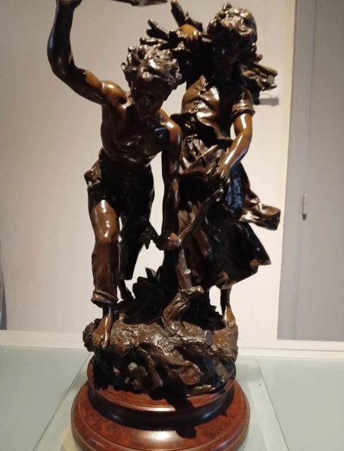 grande statue en bronze signée Moreau