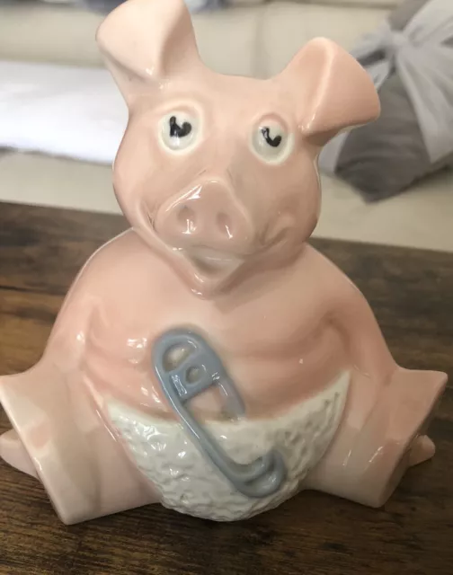 Wade Natwest Pig Baby Woody Piggy Bank with Original Natwest Stopper