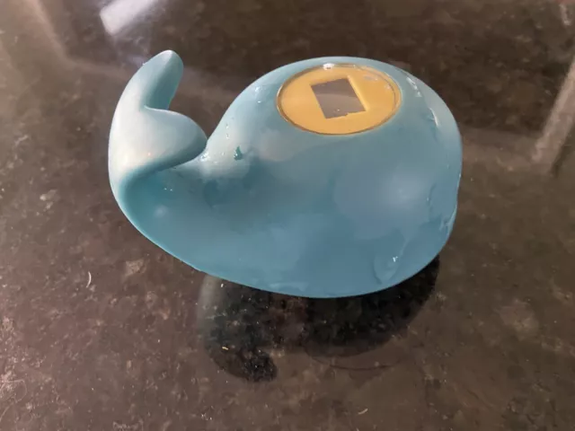 SKIP HOP Blue Whale Baby Bath Silicone floating Thermometer temperature control