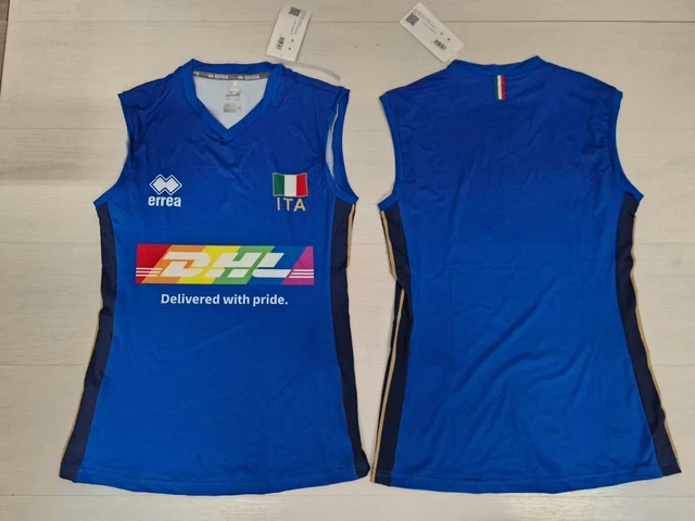 Short Errea FIPAV DHL - Pantalon De Volley Italie Homme - Italy Volley - Neuf