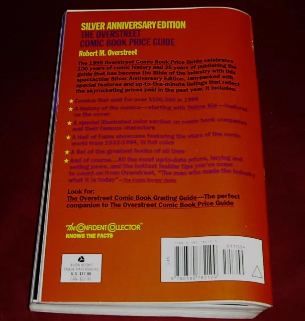 1995 The Overstreet Comic Book Price Guide - 25th Anniversary Edition Avon VG/FN 2