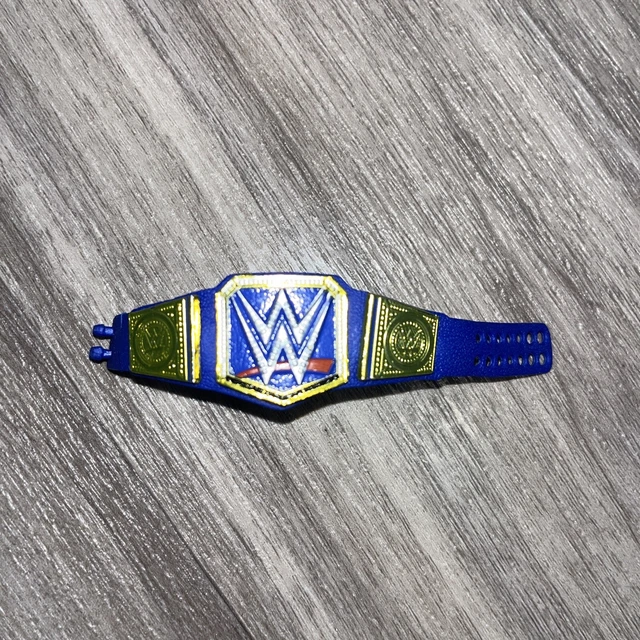 WWE BLUE UNIVERSAL World Heavyweight Championship Belt Wrestling Figure