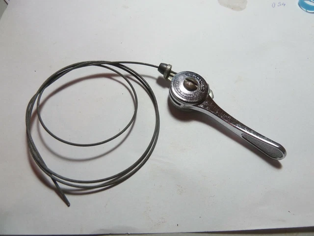 Manette de dérailleur vélo ancien aluminium HURET - collection
