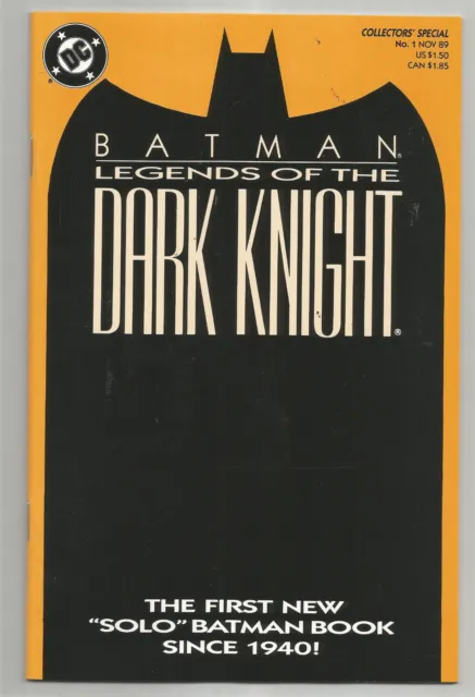 Batman Legends Of The Dark Knight # 1 *  Dc Comics * 1989