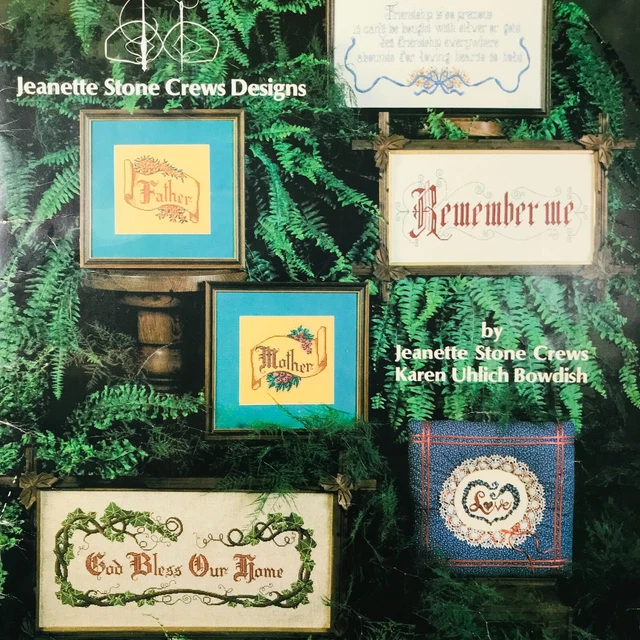 Jeanette Stone Crews SAMPLE OF LOVE Cross Stitch Patterns & Instructions VTG
