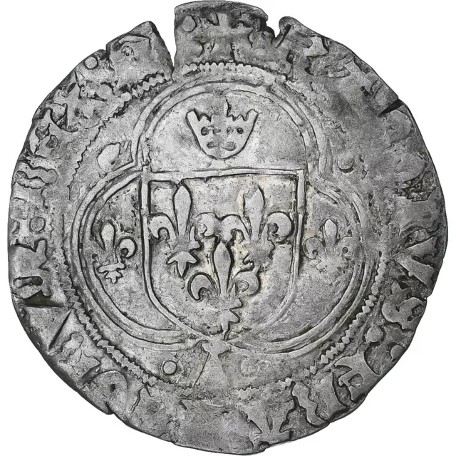 [#1271920] France, Charles VIII, Blanc à la couronne de Bretagne, 1483-1498, Nan