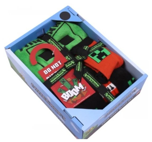 MINECRAFT GAME NIGHT Sleep Set Kids Boys Fleece Pyjama Socks Gift