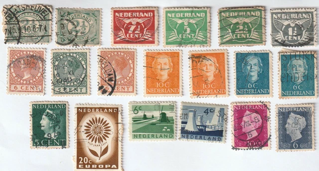 59 timbres des Pays-Bas ( Nederland ) - années 1960 