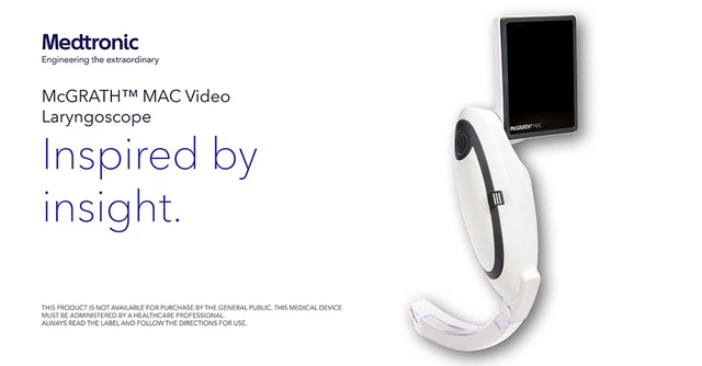 McGrath Video Laryngoscope by Aircraft Medical Ltd + CARRYING CASE + FREE SHIP
