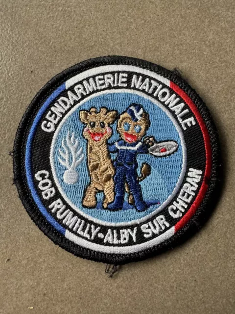 Écusson Rondache Patch Velcro Gendarmerie Brigade Haute Savoie Rumilly 2 Girafe