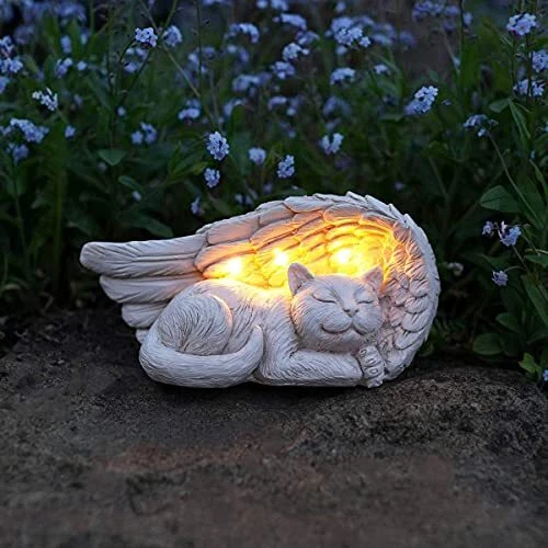 Adorno de Regalos de Piedras Conmemorativas de Gato Mascota LEWIS&WAYNE, Pérdida de Mascota Simpatía
