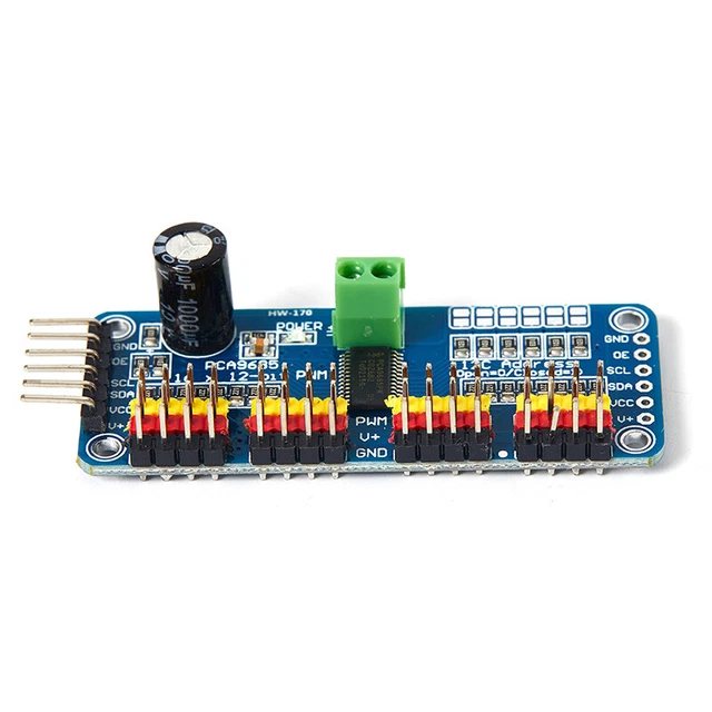 PCA9685 16 CHANNEL 12-Bit Motor Driver I2C Module Robot Servo Driver ...