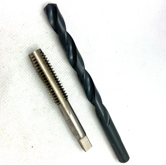 1 ea. 1/2 -13 TPI Tap  27/64"  Jobber Drill Bit 118 point Plug Tap