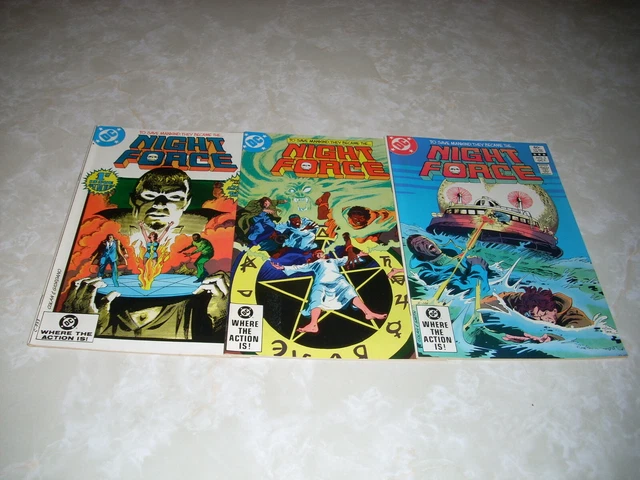 Night Force (1982) 1 2 3 Lot Vf Nm Dc Comics